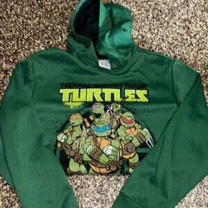 Green ninja turtles hoodie size XL kids